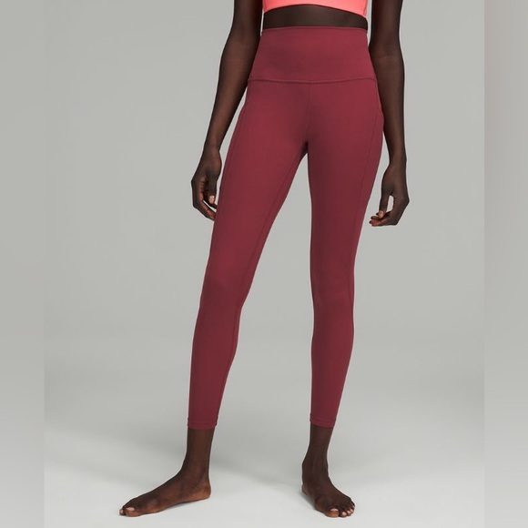 lululemon athletica Pants - Lululemon Align High-Rise Pant with Pockets 25" color Mulled Wine size 4